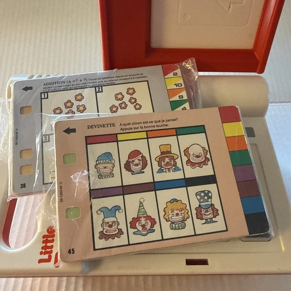 FRENCH Vintage 1989 Vtech Little Talking Scholar Interactive WORKING - 25 Cards - Picture 9 of 14